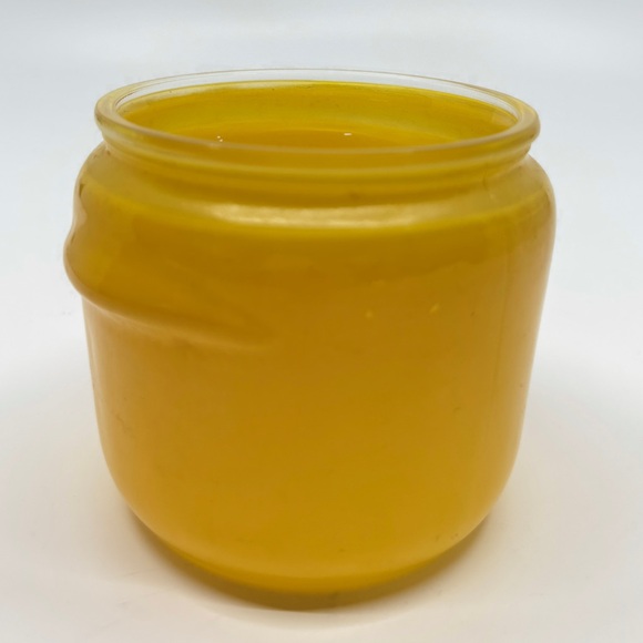 Vintage 1950s Bright Yellow Glasbake Walker’s Honey Whip Bean Crock-Style Jar - Picture 13 of 13
